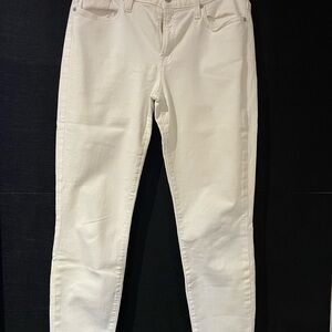 J. Crew White toothpick Denim High-Rise Jeans
